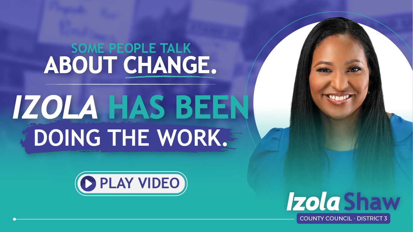 Some people talk about change. Izola has been doing the work. Play video.